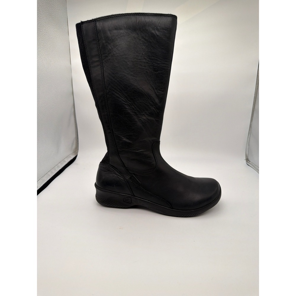 KEEN Bern Baby Bern II Black Leather Moto Riding Boots Size US 10.5 / EU 41